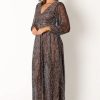 Women's Lustre Long Sleeve Midi Dress