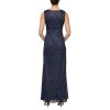 Women's Long Sleeveless Gown with Bolero Cascade Jacket, Mother of The Bride, Party Dress
