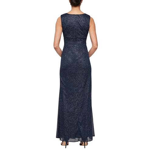 41X3XsUYlIL.jpg Women's Long Sleeveless Gown with Bolero Cascade Jacket, Mother of The Bride, Party Dress
