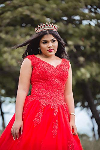 Quinceanera Dresses Lace Prom Ball Gown Sweet 16 Princess Dresses