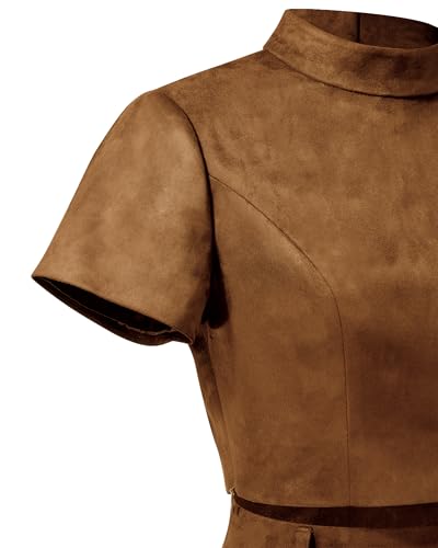 Women's Grace Faux Suede Crop Top and Mini Skirt Set