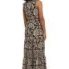 Women's Smocked Waist Boho Flattering Ruffle Maxi