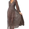 Women's Lustre Long Sleeve Midi Dress