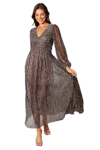 Women's Lustre Long Sleeve Midi Dress