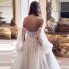 Long Sleeve Wedding Dress Plus Size Prom Dress 2024 Tulle Ball Gown Princess Formal Evening Gowns for Women