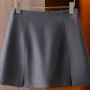 Gray Skirt Womens Slim Waist Short Summer Casual -Cover Shorts Suit Pants