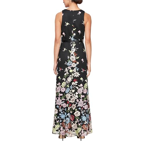 41lR56eVkuL.jpg Women's Long Sleeveless Embroidered A-line Dress