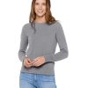 Women’s Essential Crewneck Sweater 100% Pure Cashmere Classic Long Sleeve Pullover