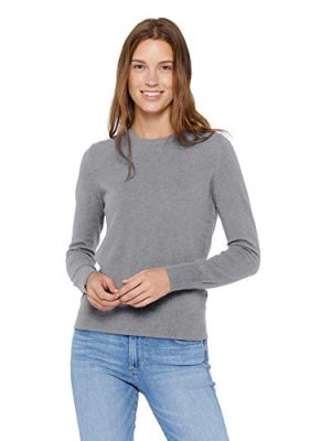 41mepKo7OsL.jpg Women’s Essential Crewneck Sweater 100% Pure Cashmere Classic Long Sleeve Pullover