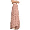 Women's Tulle Ruffle Maxi Skirt