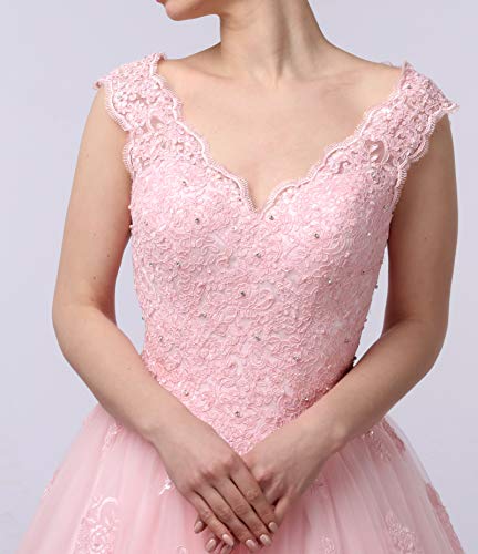 Quinceanera Dresses Lace Prom Ball Gown Sweet 16 Princess Dresses