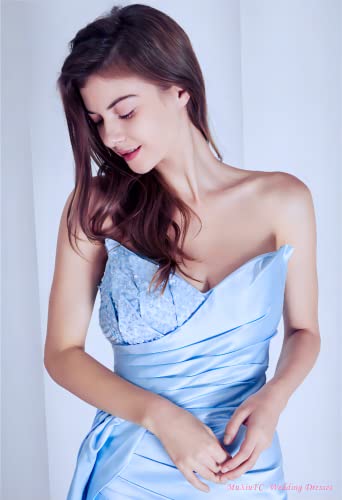 Beaded Prom Dresses 2025 Strapless Mermaid Spakly Formal Dresses Evening Gowns with Slit