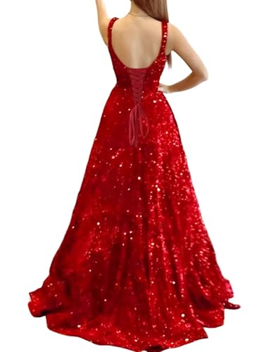 Prom Dresses Long A Line with Pockets Formal Evening Ball Gowns Velvet Velvet Sequins Black Tie Wedding Party Dress