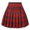 Pleated Skirts for Women Mini High Waist Skater Tennis Skirt A-line Cheerleader Skirt