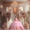 Sweetheart Tulle Quinceanera Dresses for Women Off The Shoulder Ball Gown with Train Lace Beaed Sweet 15 16 Dress