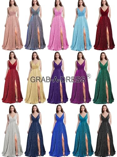 51J6BM46-cL.jpg Prom Dresses Long for Women A Line with Pockets V Neck Formal Evening Ball Gown