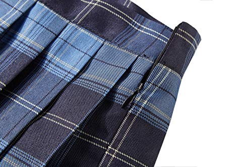 Women's Uniforms Plaid Pleated Mini Skirt