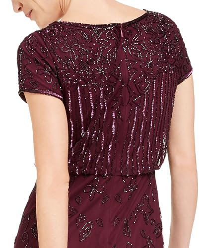 51R71OyXWL.jpg Women's Short Sleeve Beaded Gown