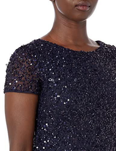 51SRhEVVJyL.jpg Women's Short-Sleeve All Over Sequin Gown