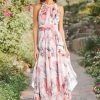 Womens Metallic Maxi Maxi Dress