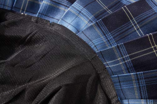 Women's Uniforms Plaid Pleated Mini Skirt