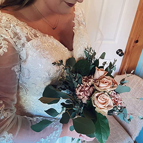51beTDsGdtL.jpg Wedding Dresses for Bride 2025 with Lace Appliques Chiffon A Line Women Dress Long Sleeves Beach Bride Dress