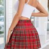 Pleated Skirts for Women Mini High Waist Skater Tennis Skirt A-line Cheerleader Skirt