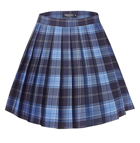 Women's Uniforms Plaid Pleated Mini Skirt