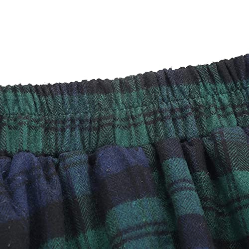 51ehWNzpXaL.jpg Plaid Skirt for Womens High Waist Aline Pleated Midi Skirts