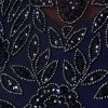 Women's Bead Combo Taffeta Long Dress
