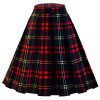 51tSN8qjkpL.jpg Women's Vintage A-line Printed Pleated Flared Midi Skirts