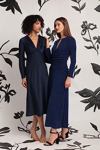 51utzI7th2L.jpg Women's Twist V-Neck Bias Skirt Midi