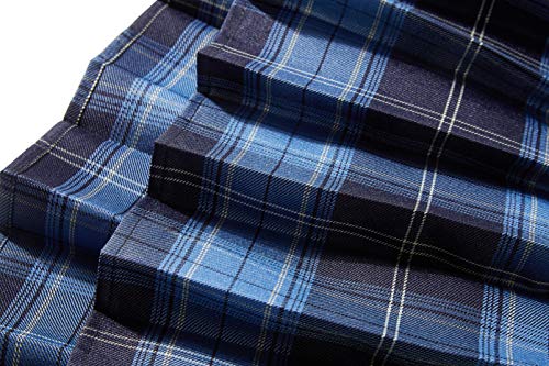 Women's Uniforms Plaid Pleated Mini Skirt