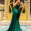 One Shoulder Mermaid Bridesmaid Dresses for Wedding Long Satin Prom Dresses Beaded Lace Appliques Formal Evening Party Gowns