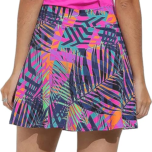 61jKnsiylWL.jpg Ultimate Women's Active Performance Dri Fit Skirt - A-line Tennis and Golf Skort w/Shorts & Pockets for Sports